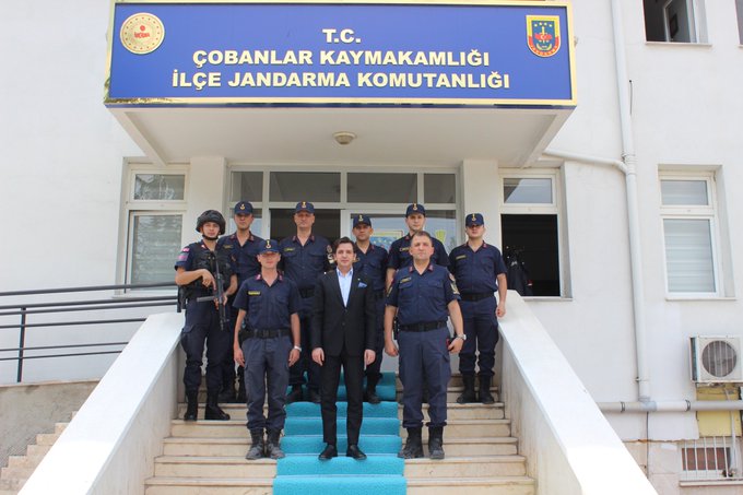 Kaymakam Sedat Akpınar, Çobanlar İlçe Emniyet Amirliği ve Jandarma Komutanlığı'nı Ziyaret Etti