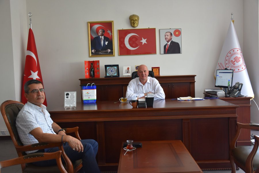Afyonkarahisar Çevre ve Şehircilik İl Müdürü Mustafa Oruç, Afyonkarahisar İl Kültür ve Turizm Müdürü Yusuf Altın'ı Ziyaret Etti