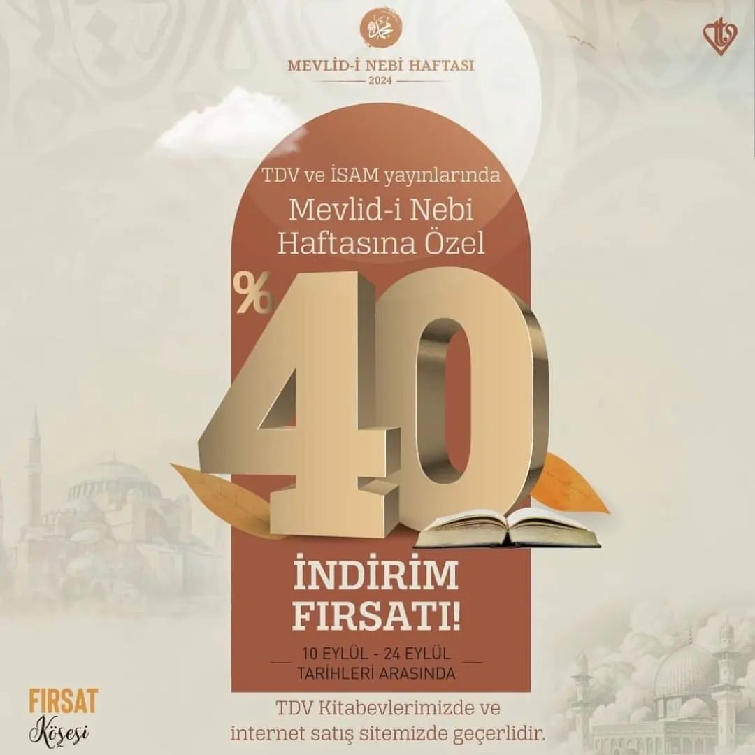 Mevlid-i Nebi Haftası'nda Türkiye Diyanet Vakfı, Yayınlarında %40 İndirim Fırsatı Sunuyor