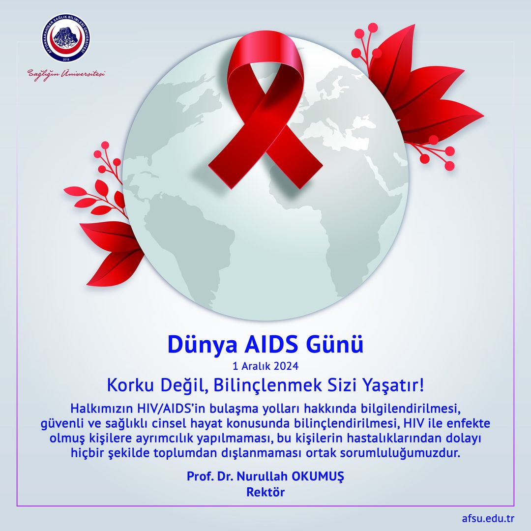 Dünya AIDS Günü'nde Farkındalık Mesajı