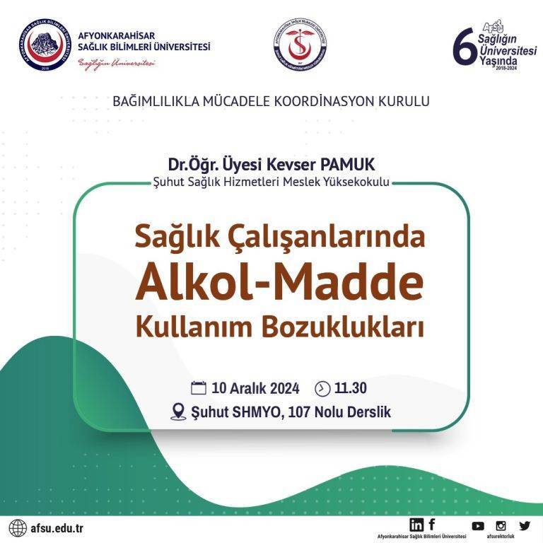 Sağlık Çalışanları Arasında Alkol ve Madde Kullanımı Sorunu