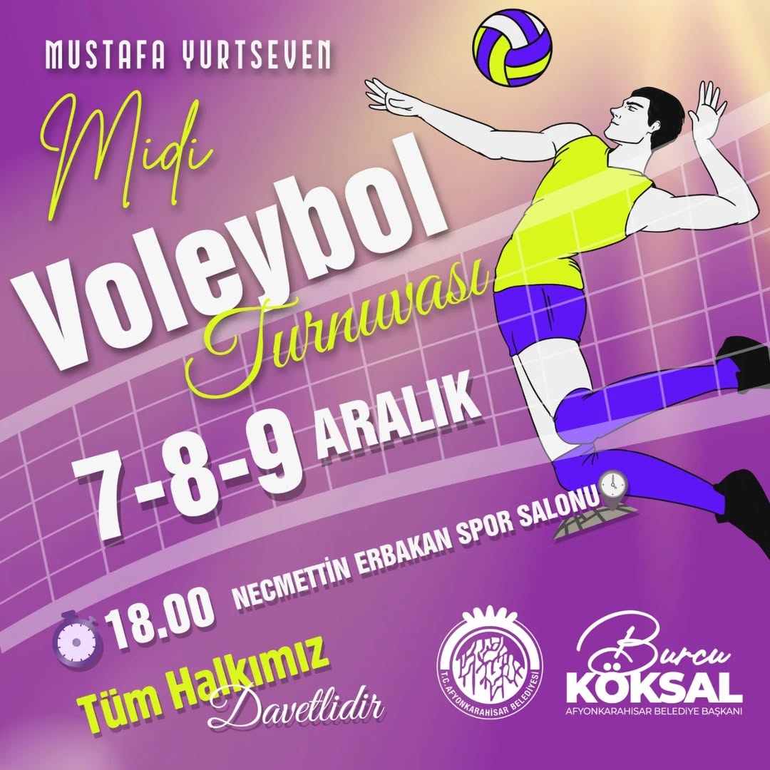 Afyonkarahisar'da Voleybol Heyecanı Başlıyor!