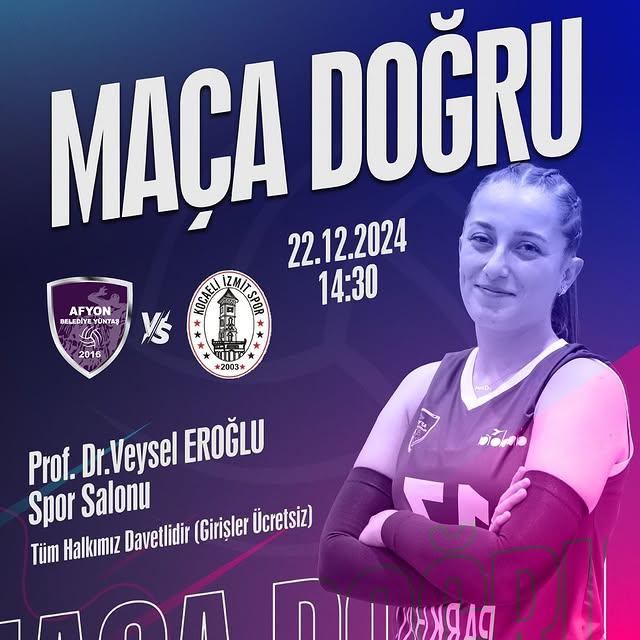 Afyon Belediye Yüntaş Voleybol, Kocaeli İzmit Spor İle Karşılaşacak