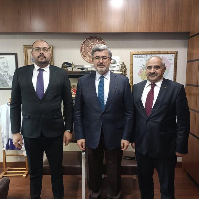 AK Parti Bayat İlçe Başkanı ve Belediye Başkanı Ankara'da Ziyarette Bulundu