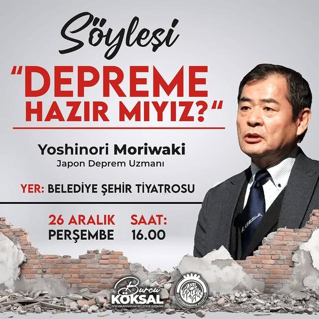 Afyonkarahisar'da Depreme Hazırlık Söyleşisi: Moriwaki ile Buluşma