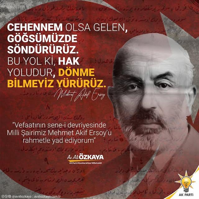 Mehmet Akif Ersoy, Vefat Yıl Dönümünde Anılıyor