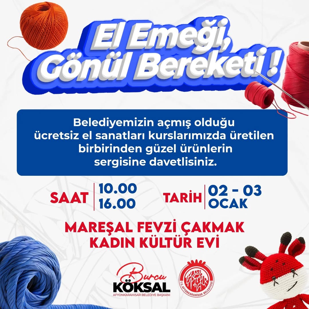 El Sanatları Sergisi: Kadınların Emeği Görücüye Çıkıyor