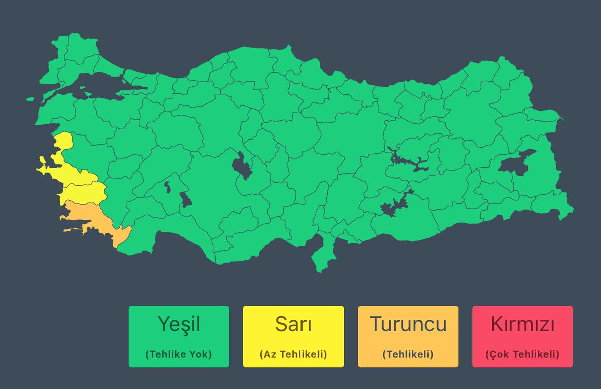 Muğla, İzmir ve Aydın'da Kuvvetli Sağanak Uyarısı