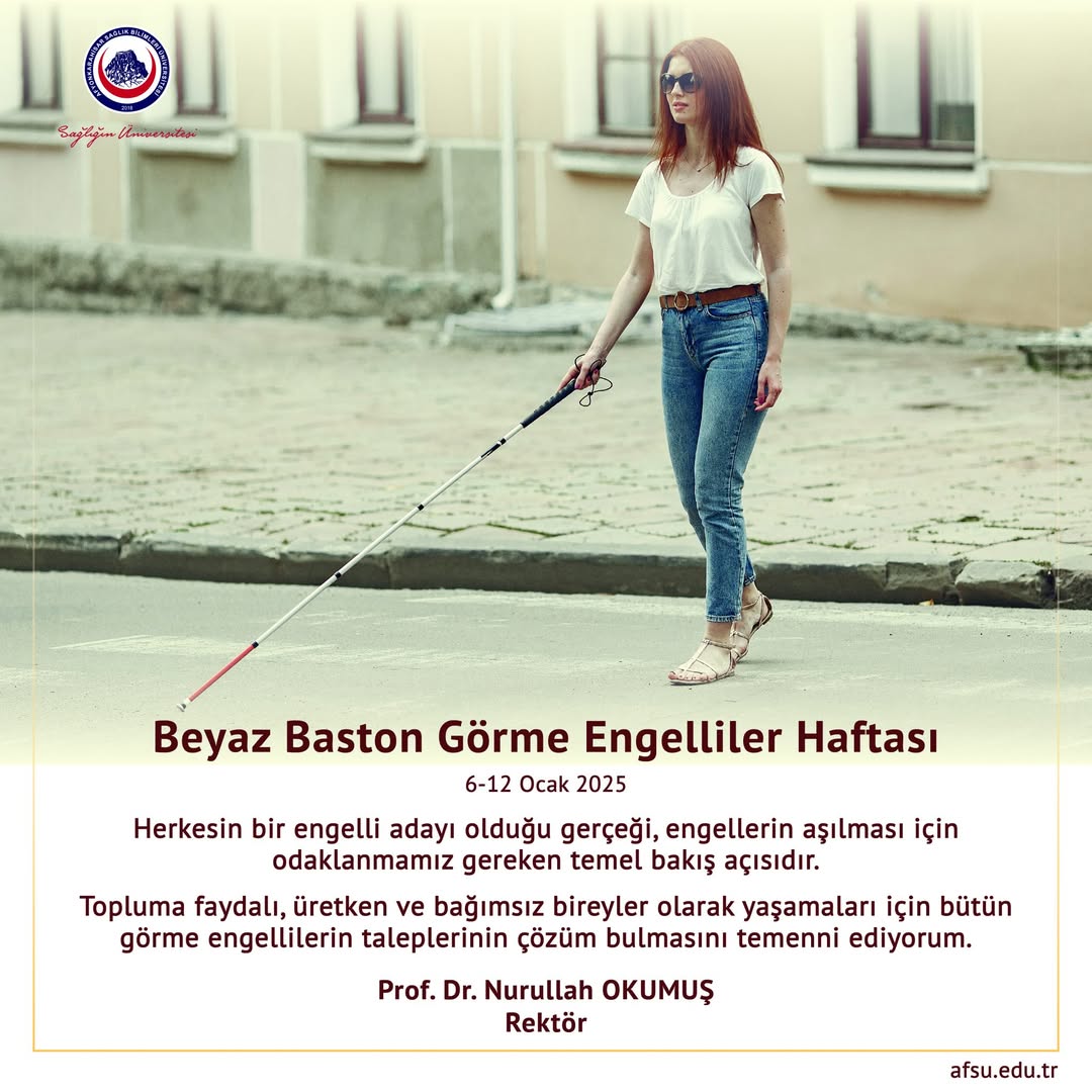 Beyaz Baston Görme Engelliler Haftası'nda Anlamlı Mesaj