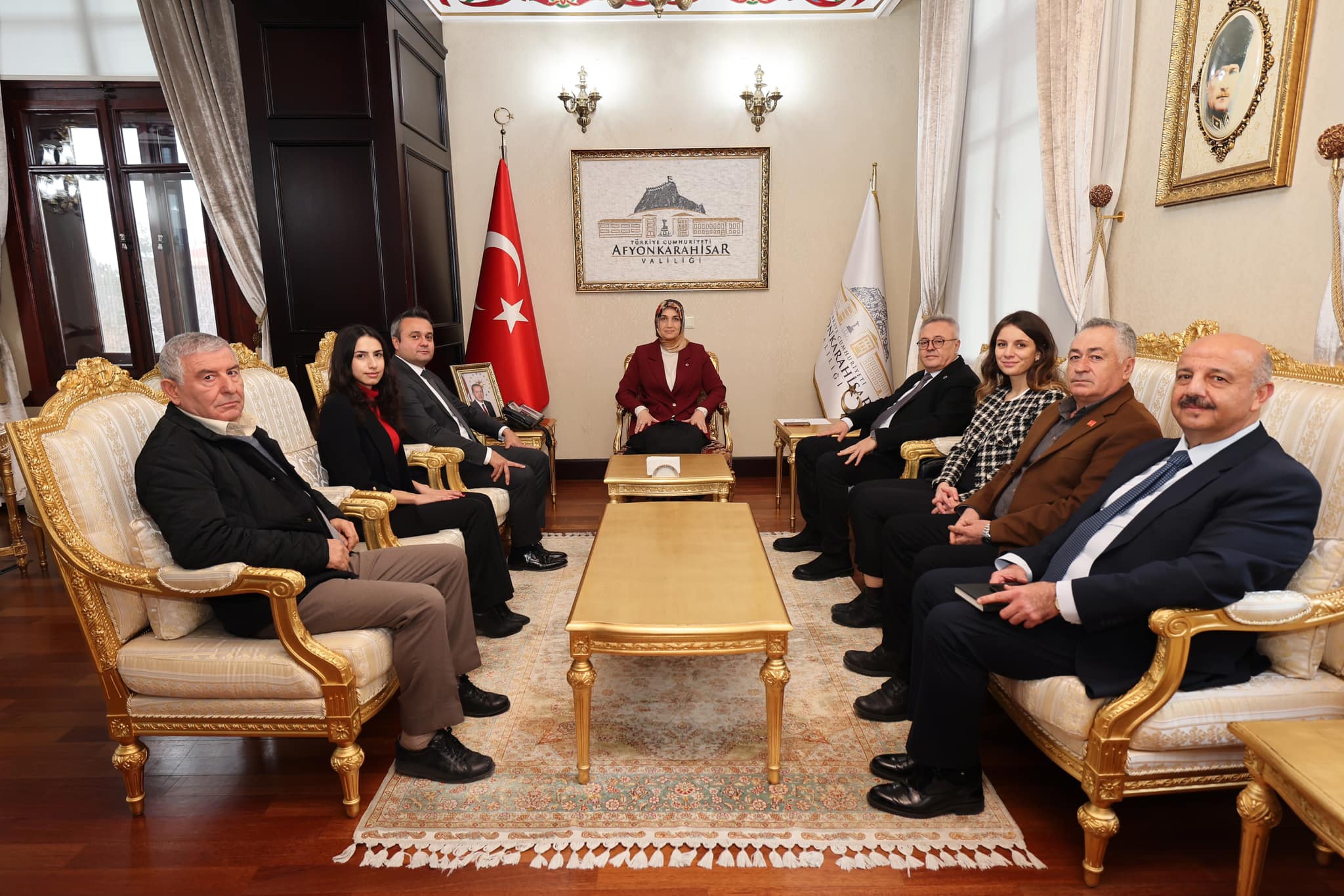 Afyonkarahisar Valisi Önemli Ziyaretçileri Ağırladı