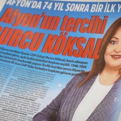 Afyonkarahisar Belediye Başkanı Burcu Köksal’dan Gazetecilere Teşekkür