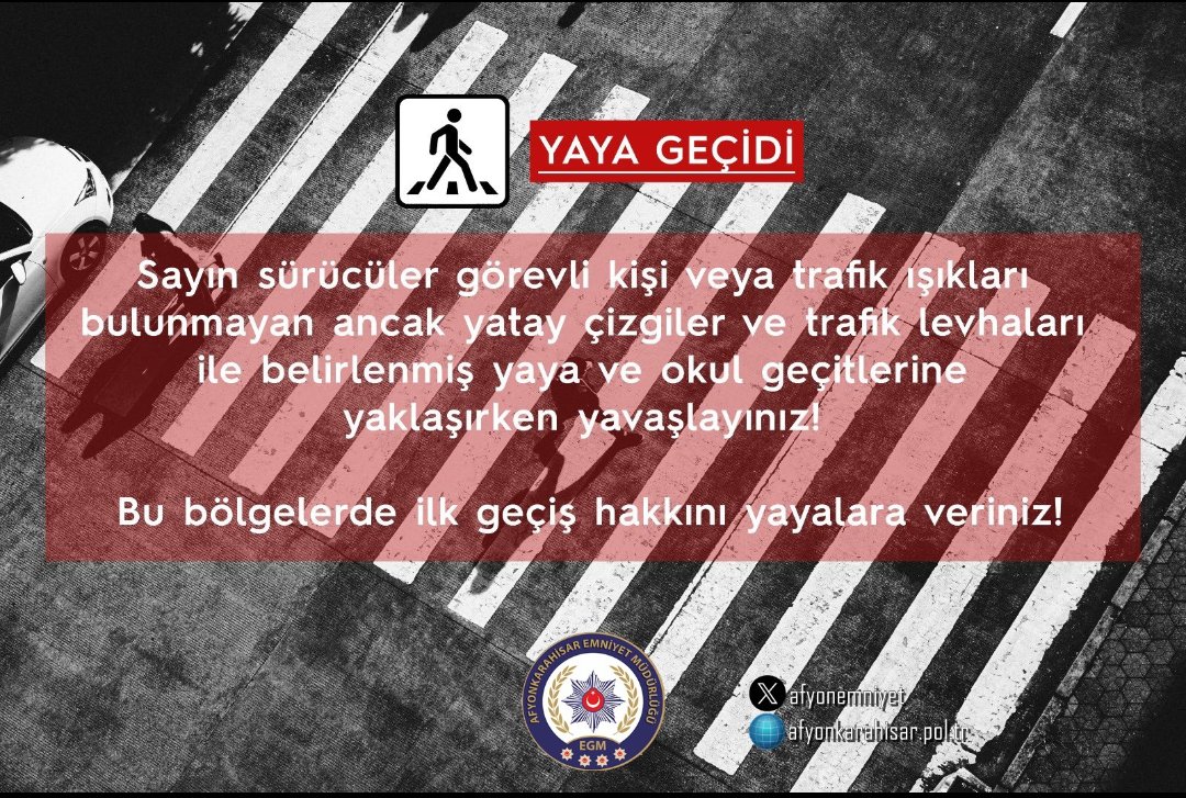 Yaya Geçitlerinde Yayalara Öncelik: Hayata Yol Verin