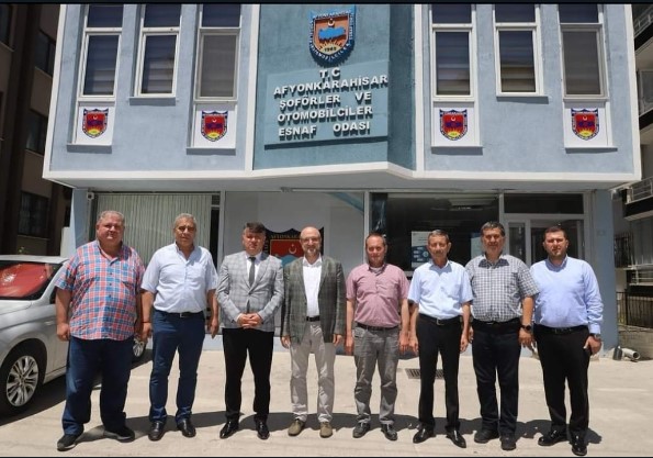 Başkan Turgay ŞAHİN, Şoförler ve Otomobilciler Odası Başkanı İbrahim KARATAŞ’a ziyaret.