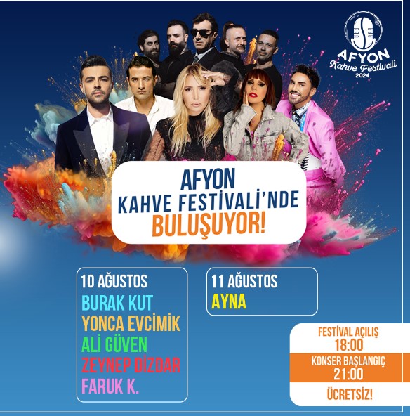 Afyon Kahve Festivali’nde 90’lar rüzgârı esecek!