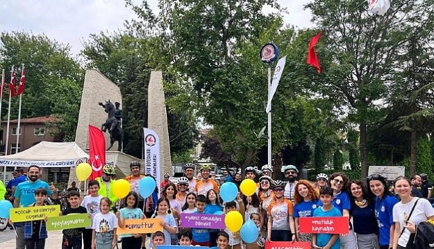 Bisiklet tutkunları, pedallarını TEGV’li çocuklara umut olmak için çevirdi