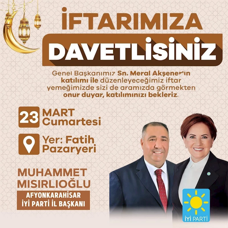 Meral Akşener liderliğinde İyi Parti, özel iftar yemeği düzenleyecek