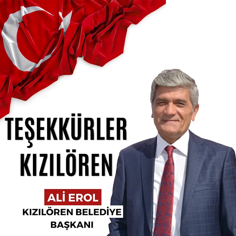 Kızılören'de Ali Erol, belediye başkanı olarak seçildi
