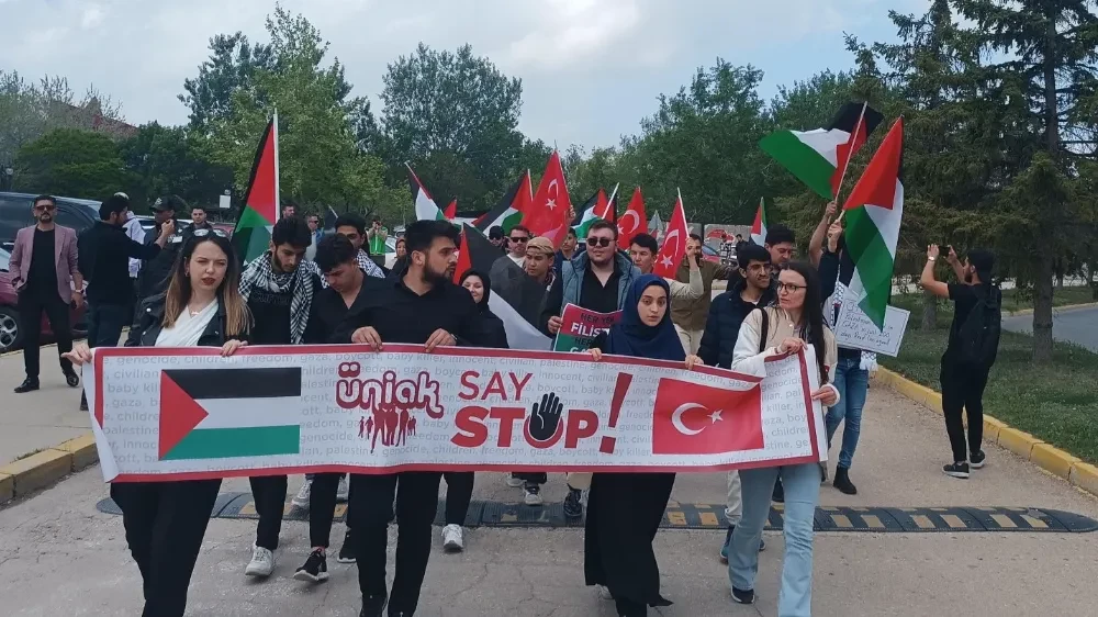 AK Parti Afyonkarahisar Gençlik Kolları'ndan İsrail Karşıtı Eylem