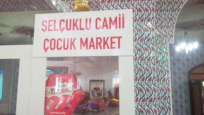 Bir Camide Yeni Bir Proje Hayata Geçirildi: Cami-Çocuk Marketi