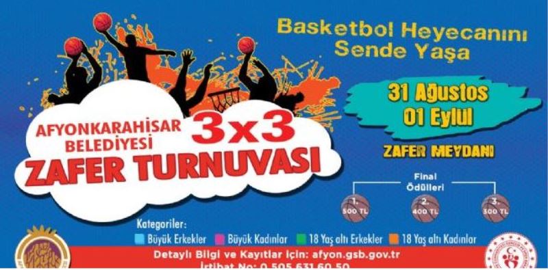 3X3 Basketbol Zafer Turnuvasi Heyecani Basliyor