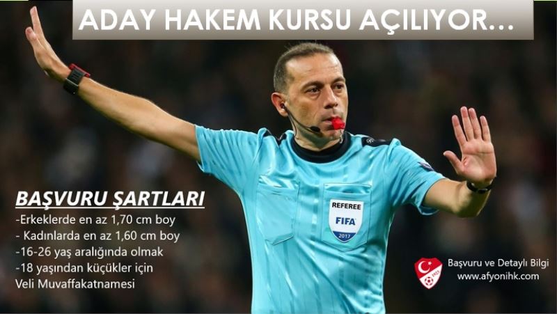 Aday Hakem Kursu Açiliyor