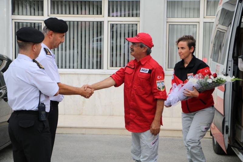 Akut Afyonkarahisar Ekibinden Iljandarma Alay Komutanligini Ziyaret