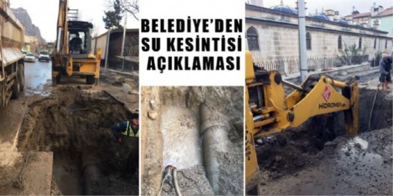 Belediyeden Su Kesintisi Açiklamasi