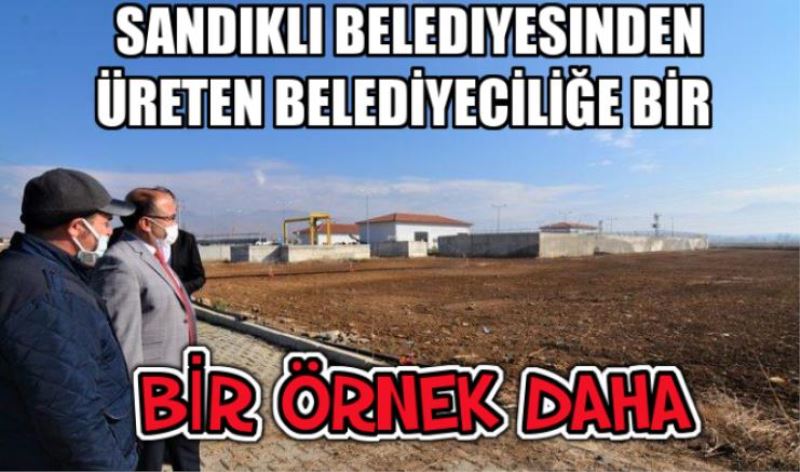 ÜRETEN BELEDIYECILIGE BIR ÖRNEK DAHA