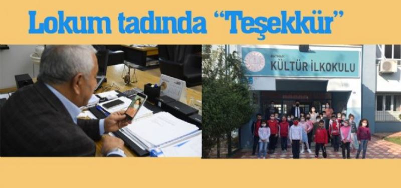 ZEYBEK BASKAN’A ‘LOKUM’ TADINDA TESEKKÜR